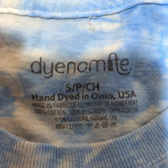 Dyenomite Apparel Sky Blue Outer Space Club Custom Tee (SMALL) - Picture 5 of 7